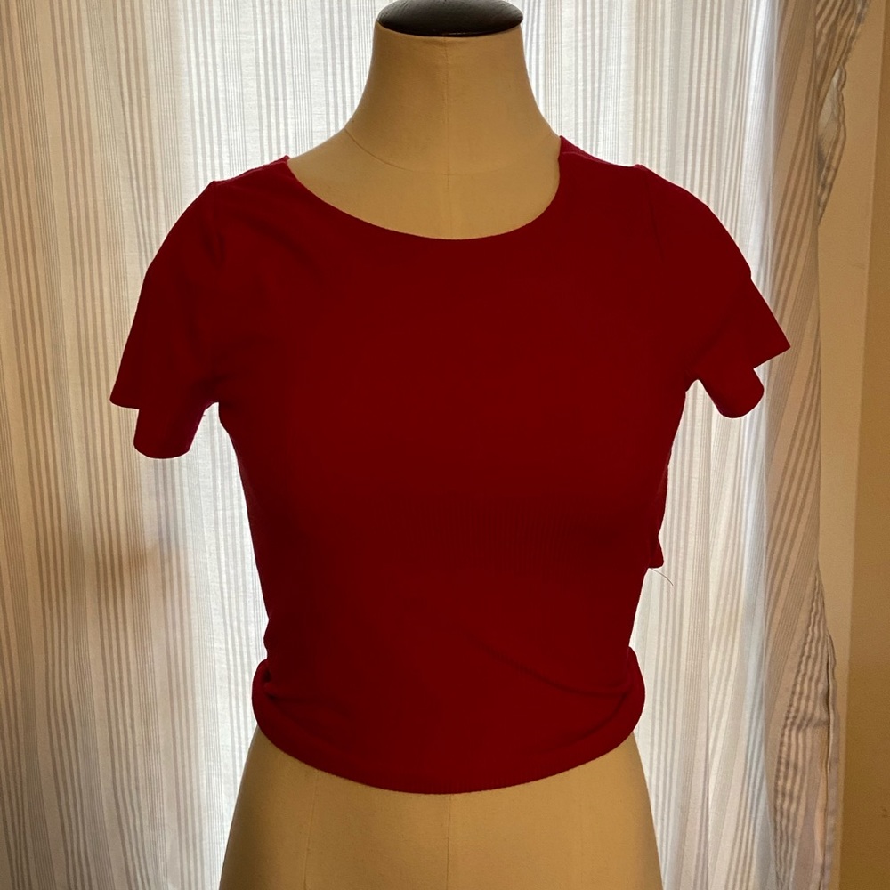 Hollister Cropped Back-Tie Tee